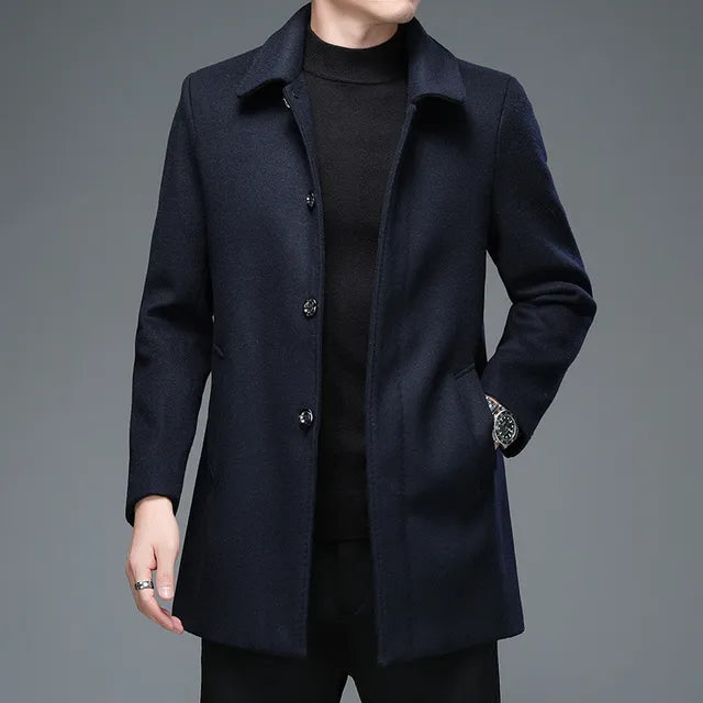 Business Woolen Overcoat Jacket