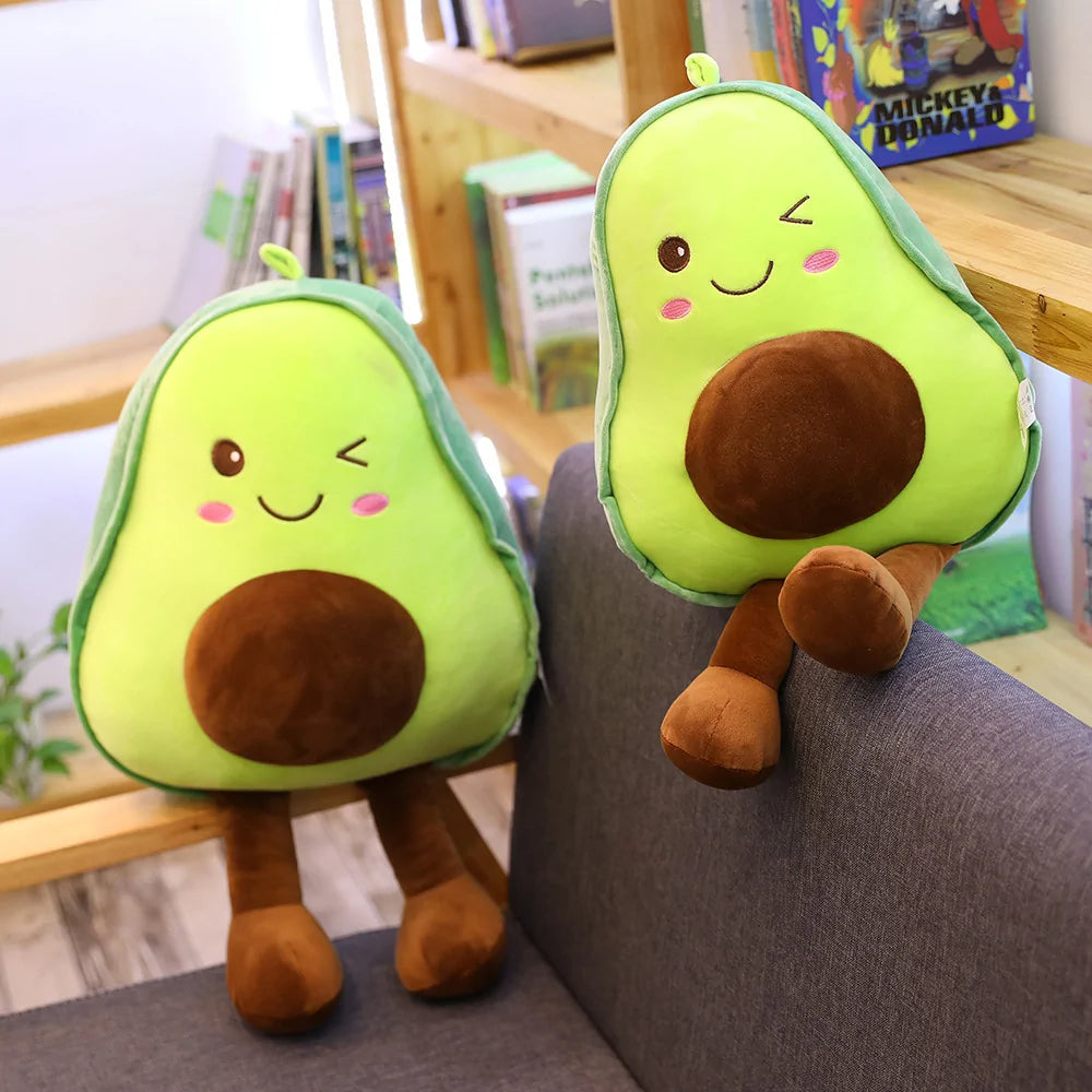 Cute 3D Avocado Stuffed Plush Toy