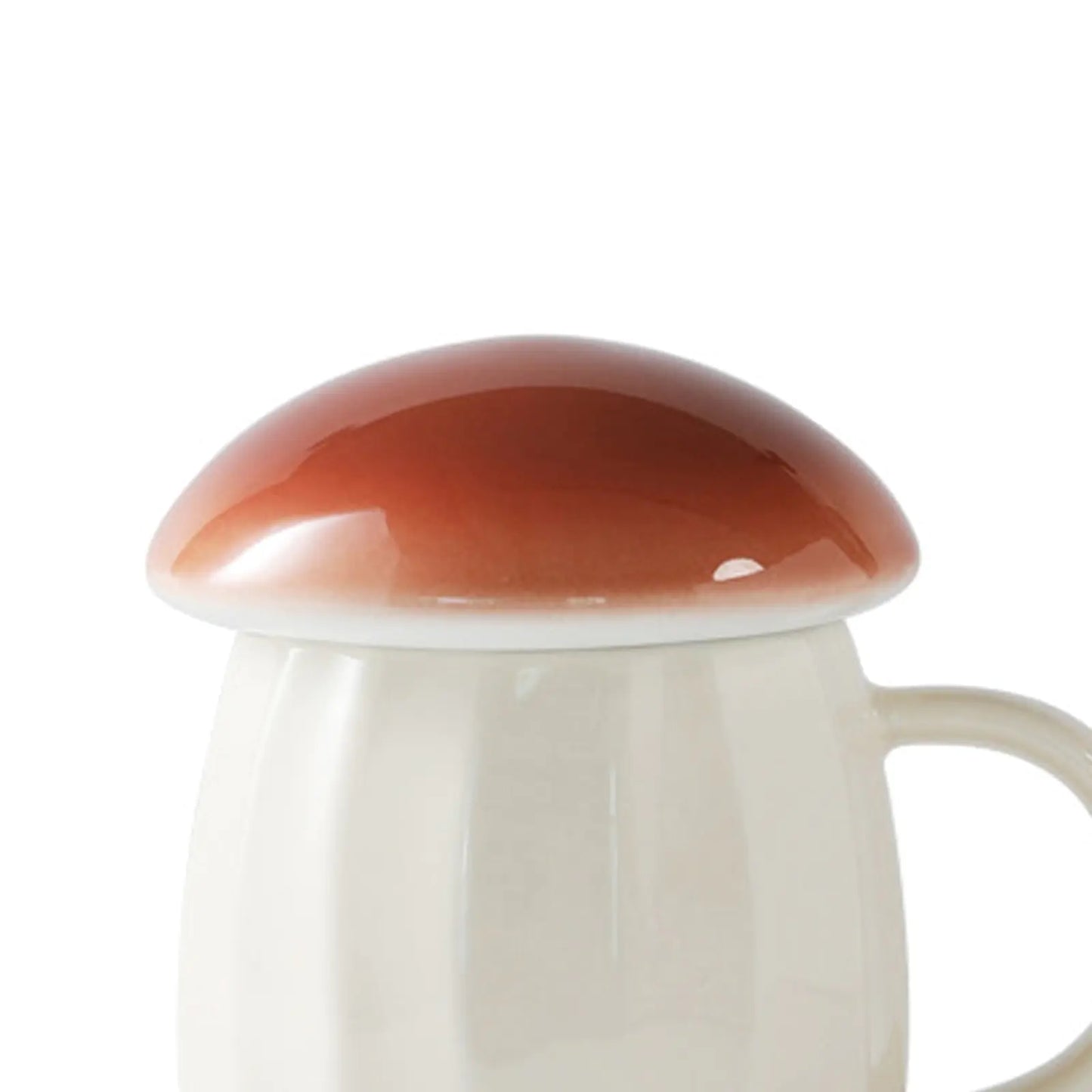 Mushroom Cup With Lid Cute Ceramics Coffee Mug