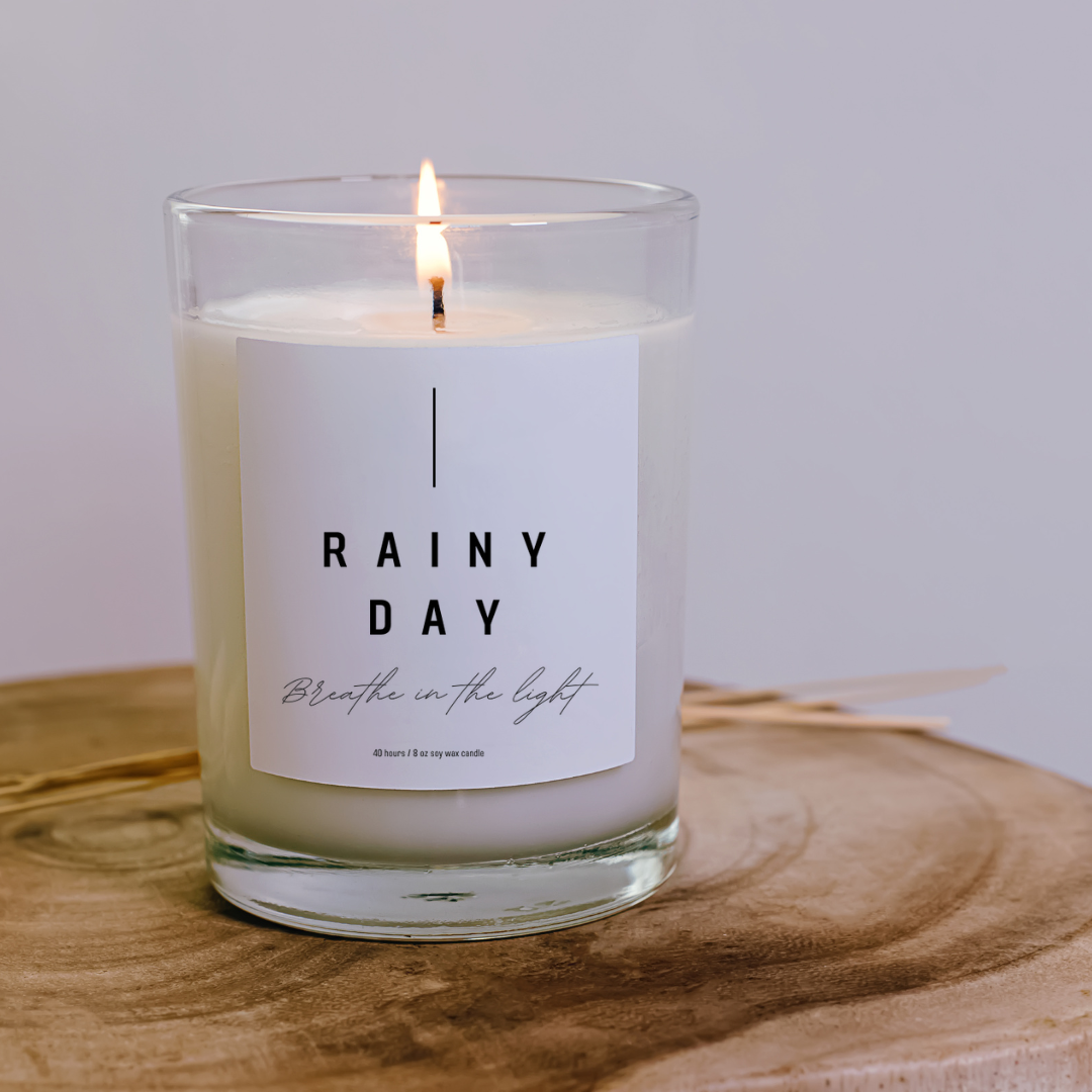 Scented Soy Candle | 9oz Scented Candle and Candle For Those Rainy Days