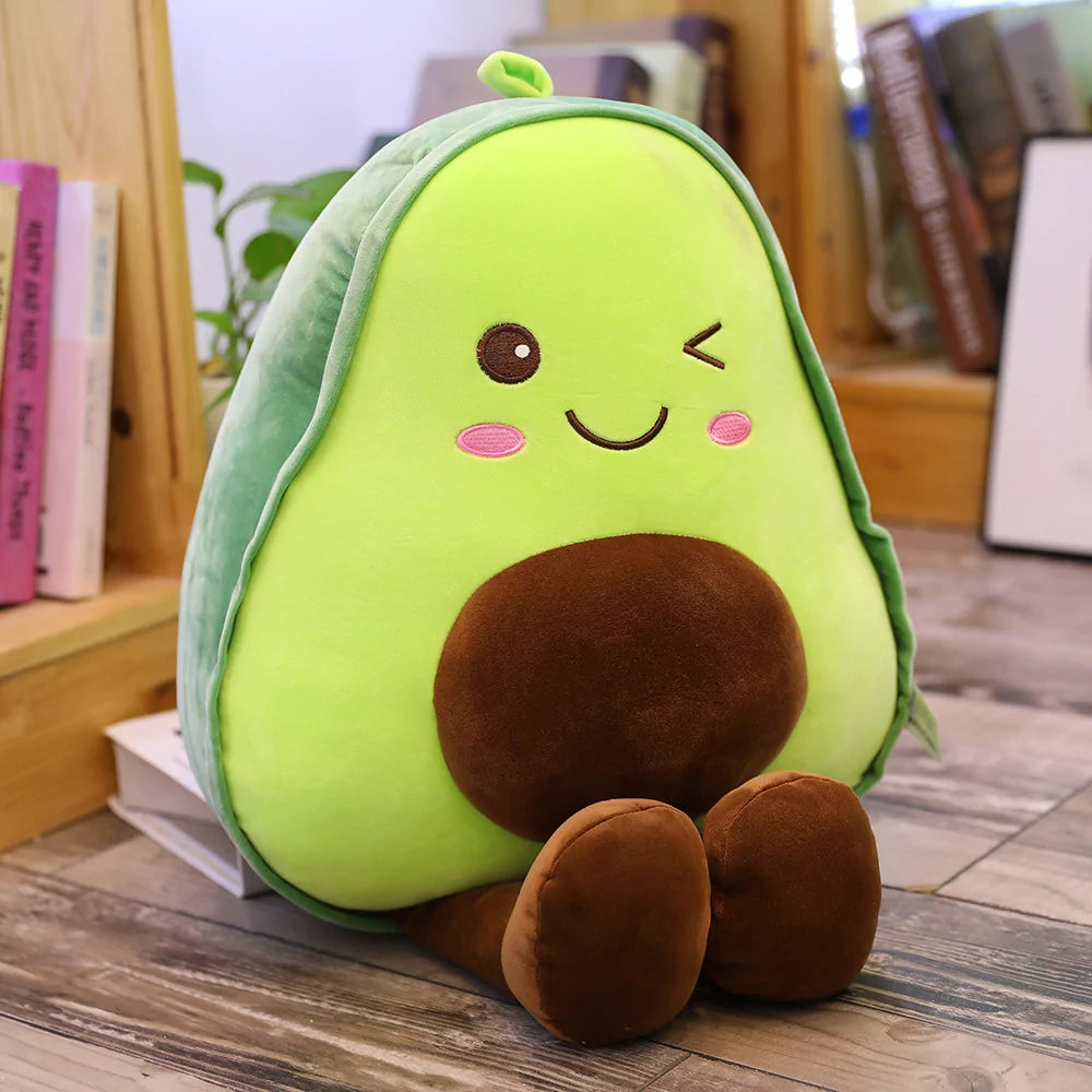 Cute 3D Avocado Stuffed Plush Toy