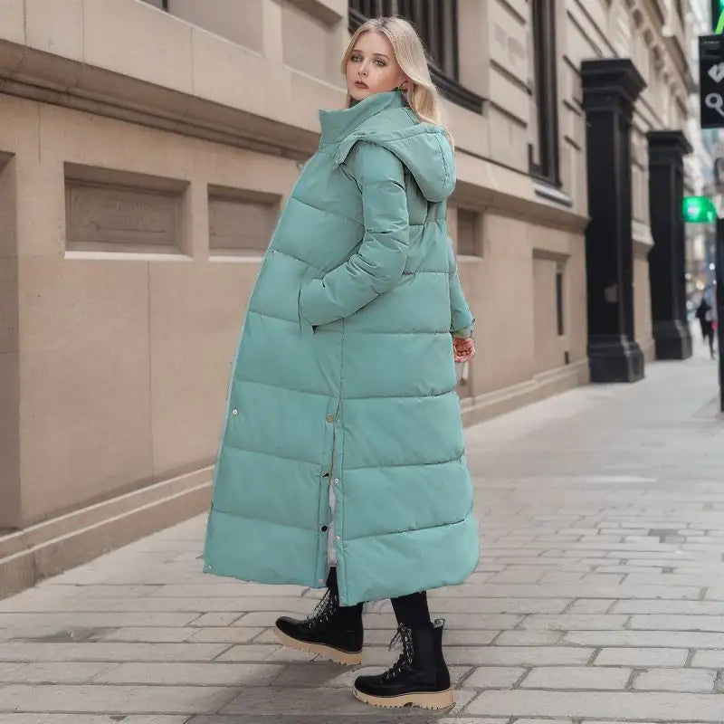 Long Winter Jacket With a Loose Fit