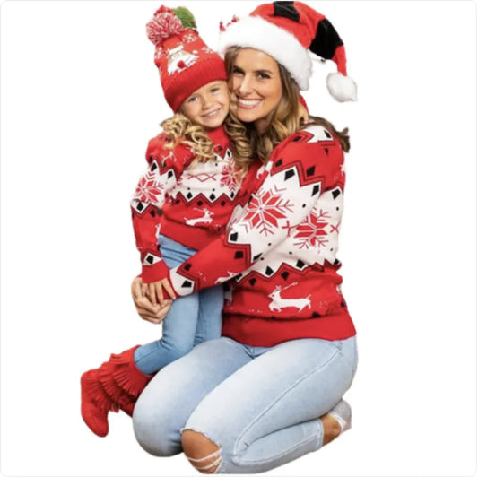 Mom and Child Sweater for Girls and Moms