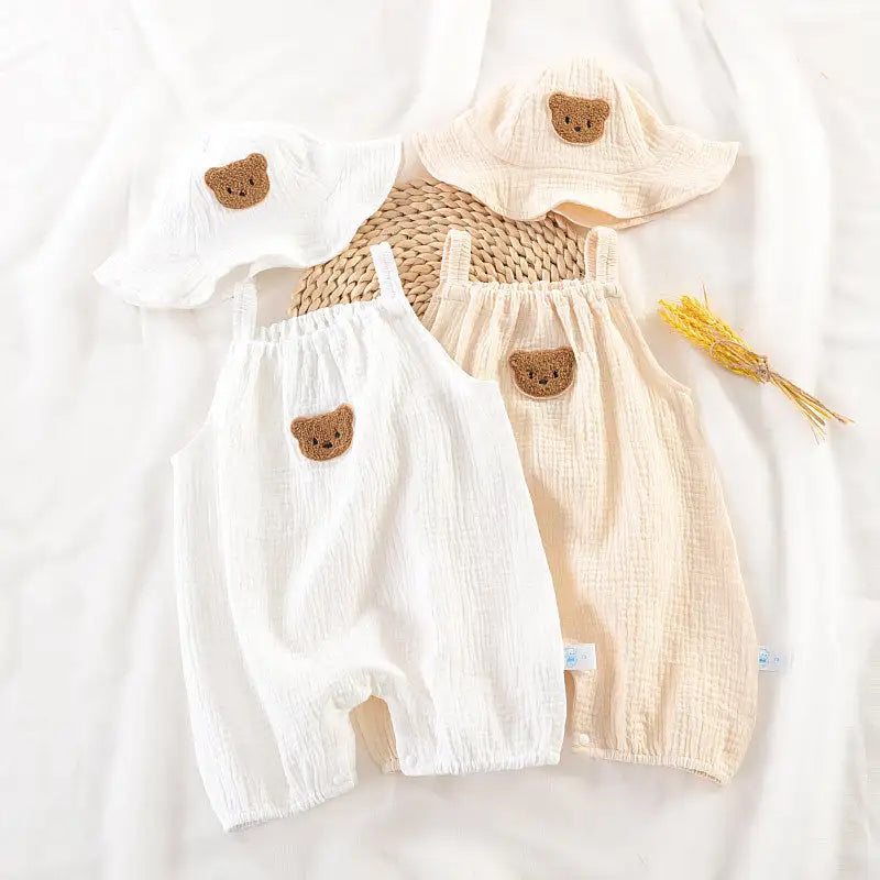 Summer Baby Clothes With Cap