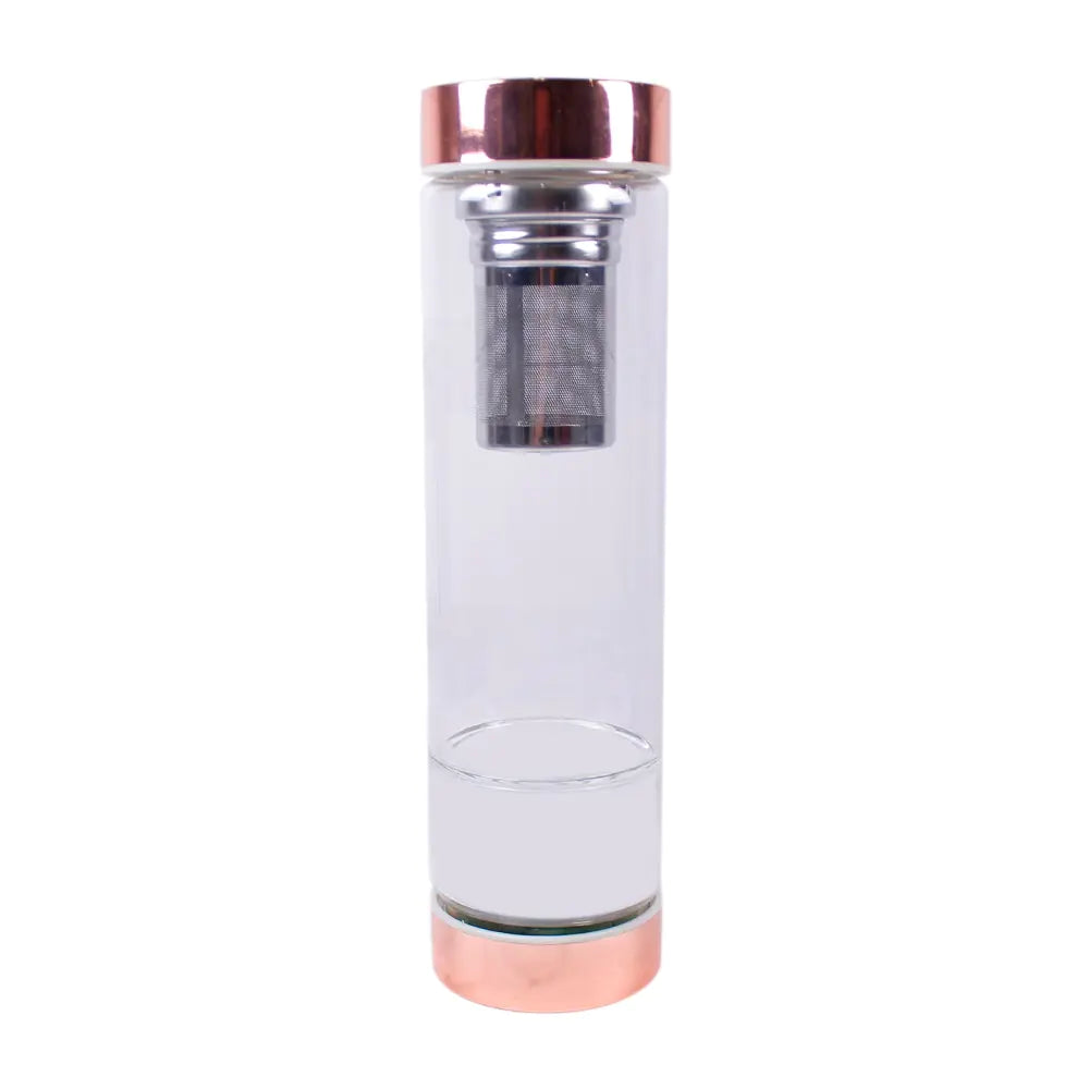 Natural Crystal Glass Water Bottle