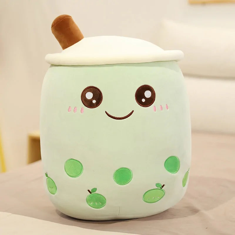 Plush Boba Tea Cup Toy Bubble Tea Pillow Cushion