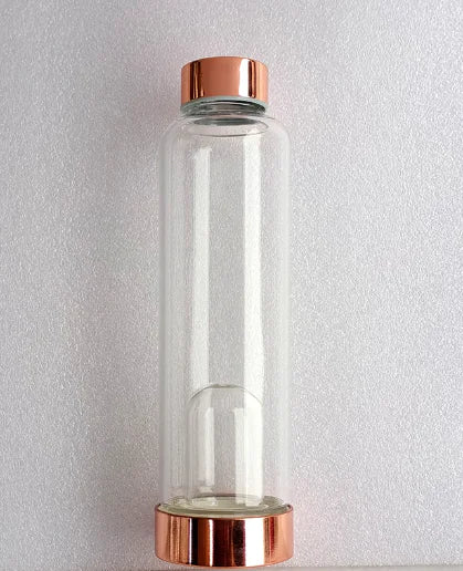 Natural Crystal Glass Water Bottle